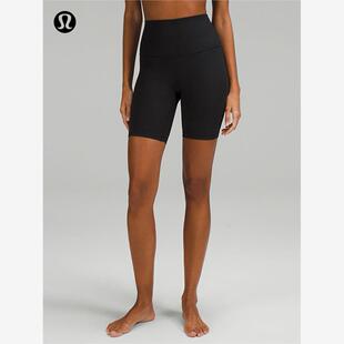 Align™ 女士运动高腰罗纹紧身短裤 8 裸感丨lululemon丨LW7CJDS