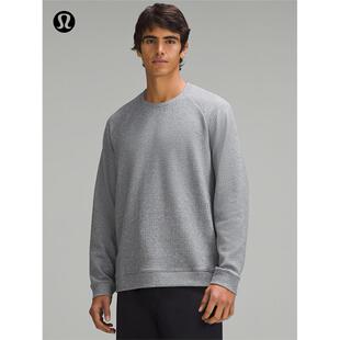 Textured男士双面针织棉混纺圆领卫衣丨lululemon丨LM3EOXS