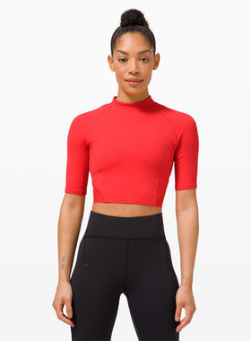 Everlux and Mesh 女士运动短款 T 恤丨lululemon丨LW3EMQS