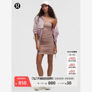 lululemon 女士褶饰细肩带连衣裙 LW1FLYS Nulu™ Ruched