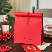 新年春节饼干包装 袋糖果自立袋烘焙曲奇雪花酥糯米船面包卷边袋子