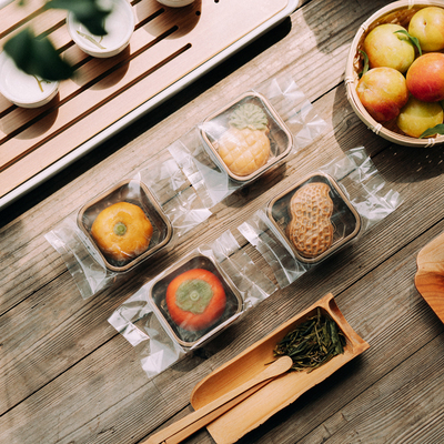 中秋月饼蛋黄酥花生柿子包装袋