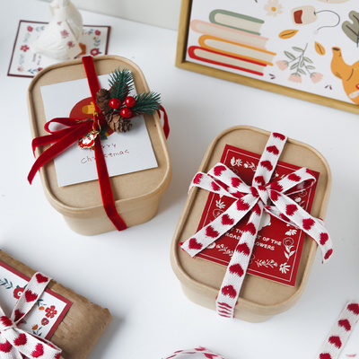 圣诞节新年翻糖霜曲奇饼干包装盒