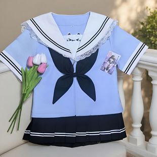【小桃灼灼】原创正版甜心萌喵JK水手服女学生校服日系水手服套装