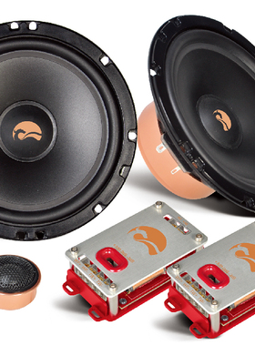 德国龙湖TX109两分频套餐喇叭汽车音响改装6.5寸 老款新款分音器