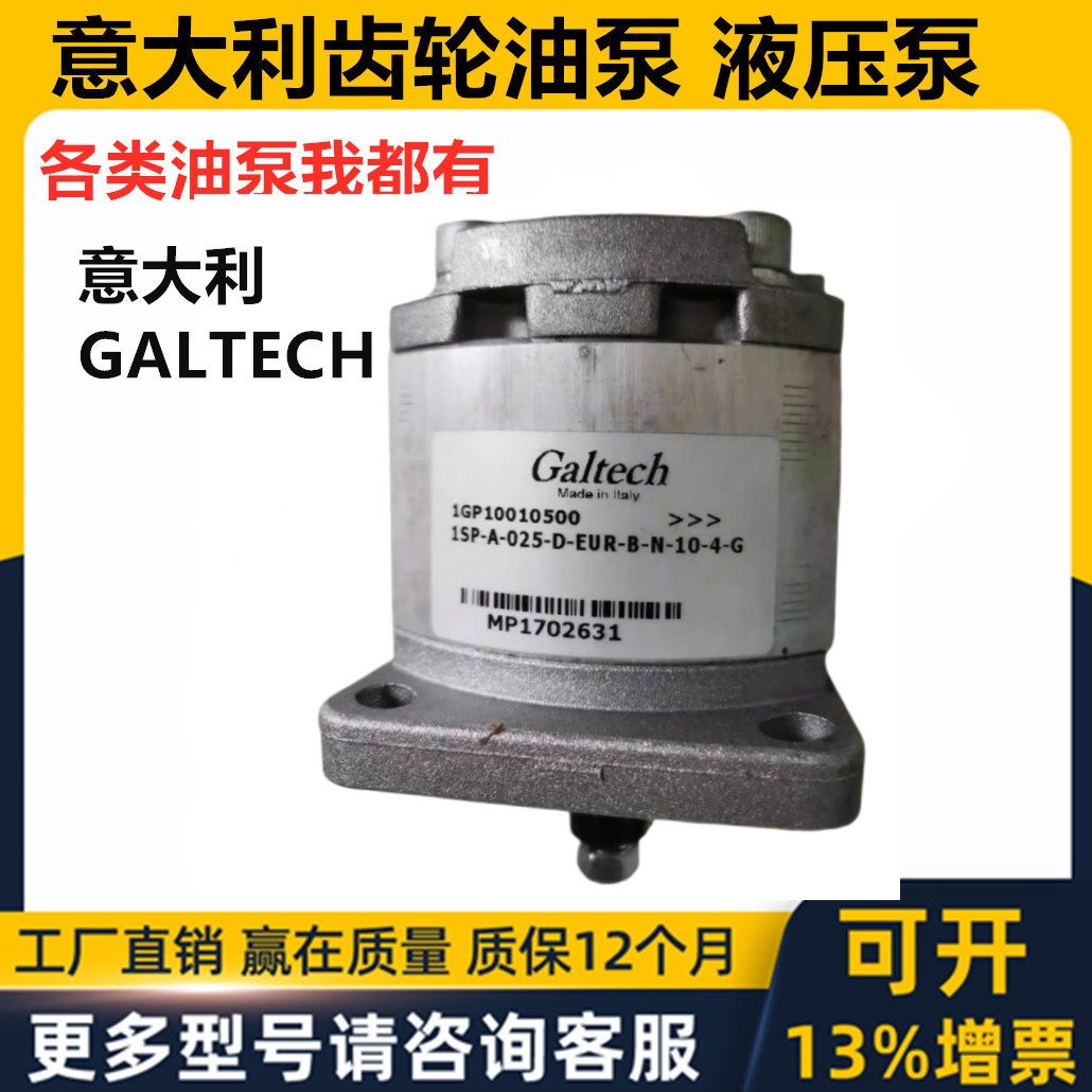 。意大利GALTECH齿轮油泵190630005110000 POMPA 1SPA 6,3 D-14NN