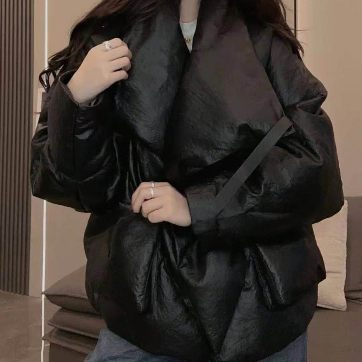 绵羊皮高端新款大翻领真皮羽绒服皮衣