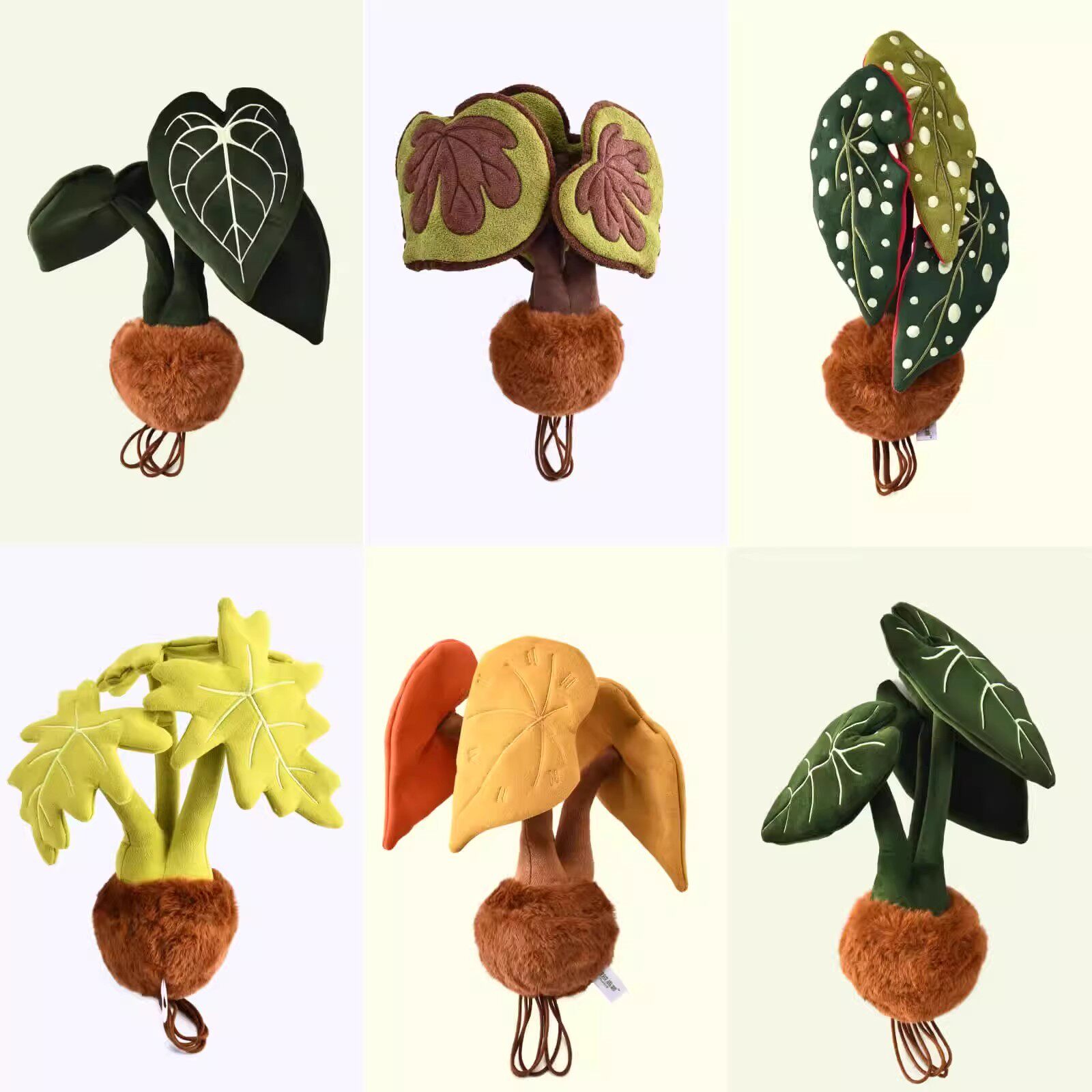 绒绒森林热植系列毛绒玩具装饰女