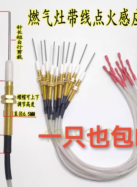 一件包邮燃气灶点火针铜套万能点火感应两用嵌入式煤气灶配件