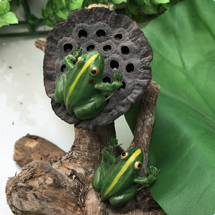 仿真青蛙海洋动物模型 蛤蟆泥塑艺术品 亲子游戏玩具 冰箱贴磁贴