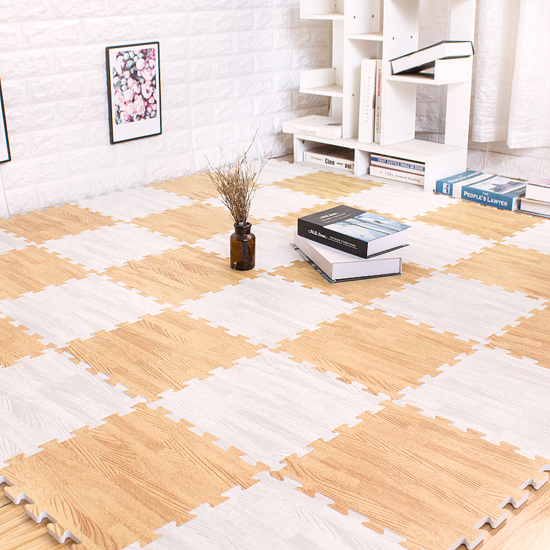 无毒无味泡沫垫特卖30x30cm仿木纹隔凉拼接地垫客厅卧室爬爬垫子