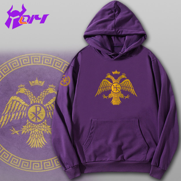 东罗马拜占庭帝国双头鹰byzantine男女套头印花卫衣全场两件包邮