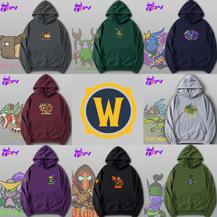 超萌Q版魔兽世界英雄阿尔萨斯伊利丹玛法里奥祖格虎希尔瓦娜斯T恤