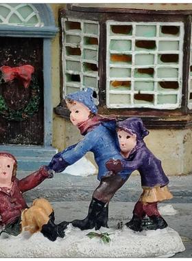 场景书房摆件外贸树脂装饰复古