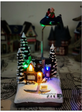 树脂彩灯音乐电动怀旧书房