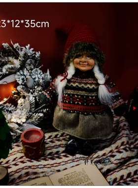 树脂布艺欧式客厅圣诞节人物