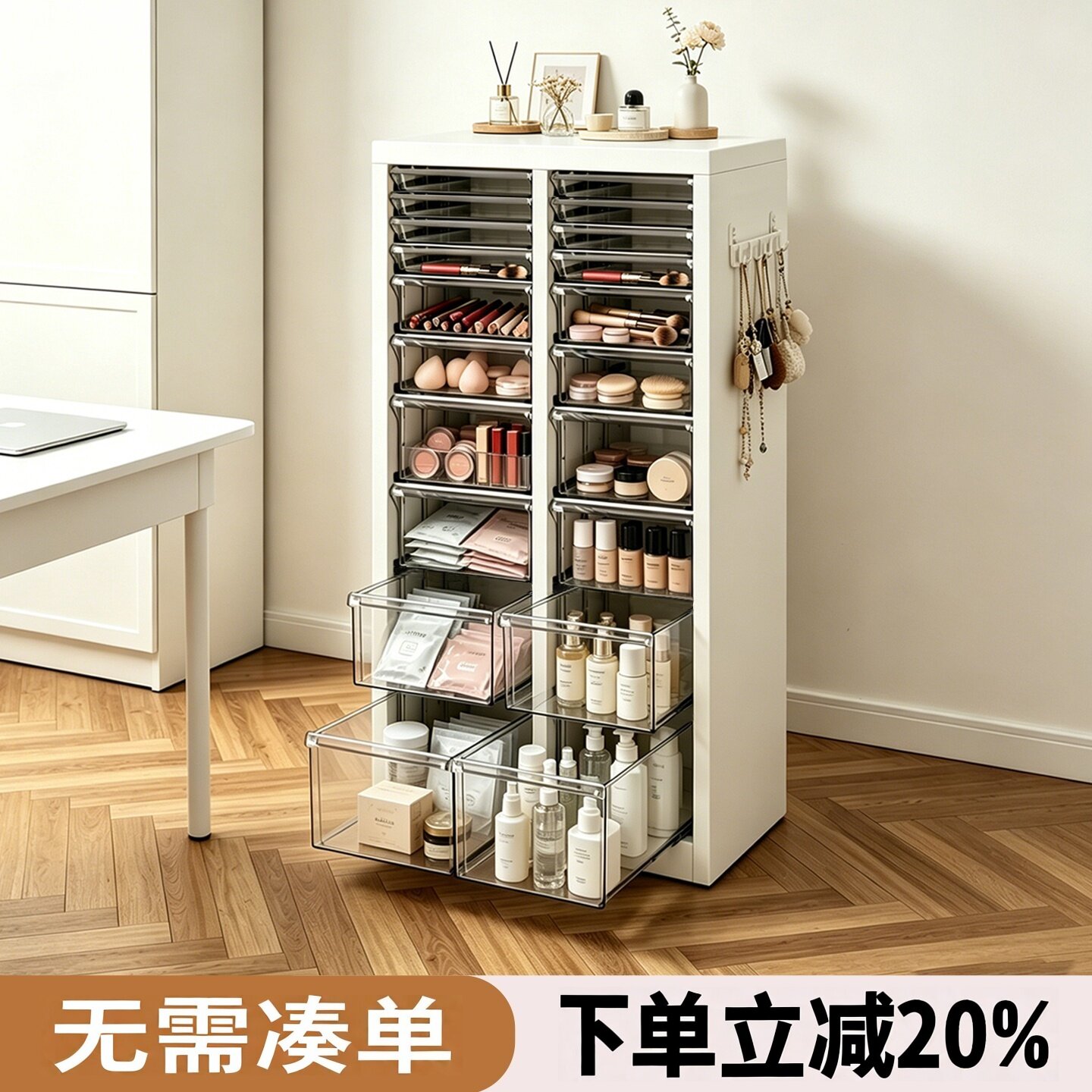 收纳铁皮柜整装发货不用安装！图片