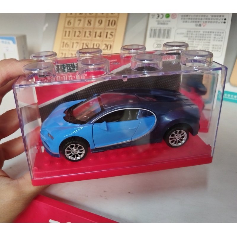 136合金回力声光可开门跑车模型