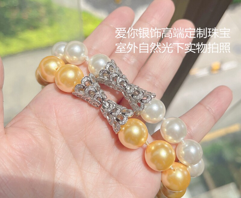 JEWELRY BUCKLE PEARL BUCKLE GOLD-PLATED MICRO SET DIAMOND CONNECTOR DIY ACCESSORIES PEARL WILD CONNECTOR BUCKLE