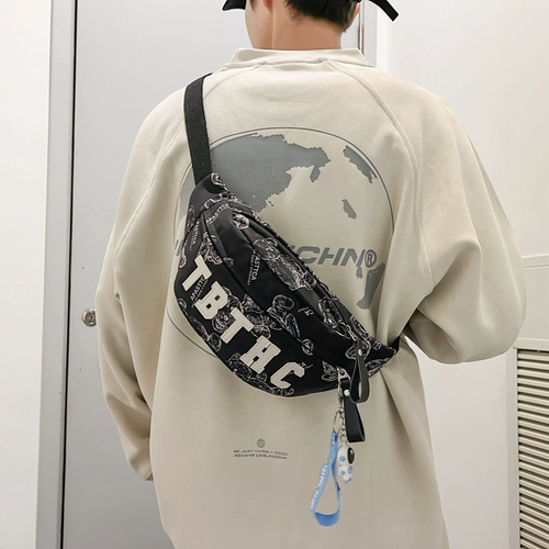 Вместительная и большая спортивная нагрудная сумка для отдыха, поясная сумка подходит для мужчин и женщин, небольшая сумка, в американском стиле