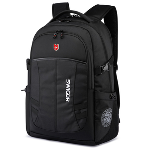 瑞士军士刀双肩包男士大容量商务旅行初中学生书包出差电脑男背包