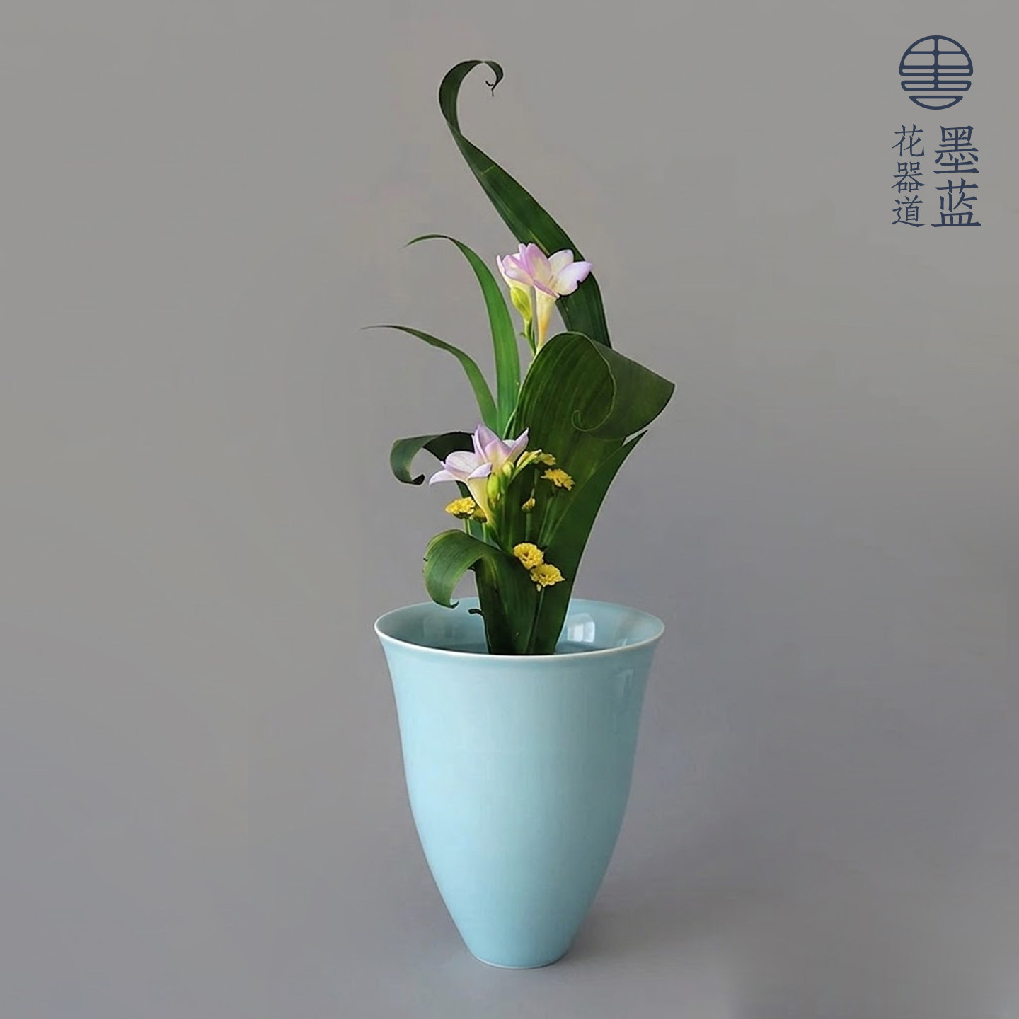 日本进口池坊花器插花器皿日式花道禅意轻奢陶瓷创意干花花瓶摆件