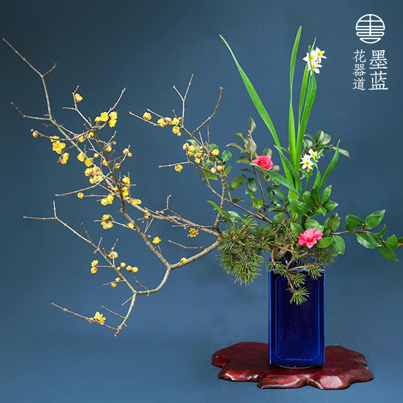 日式花瓶花器方型角瓶琉璃色 小原流插花 日本进口 投入花自由花,鲜花速递/花卉仿真/绿植园艺,花盆,淘宝优惠券,粉丝福利购,淘宝优惠卷