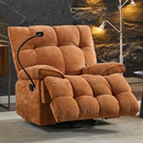 单人沙发客厅布艺按摩多功能摇摇椅电动可睡可躺太空沙发懒人躺椅