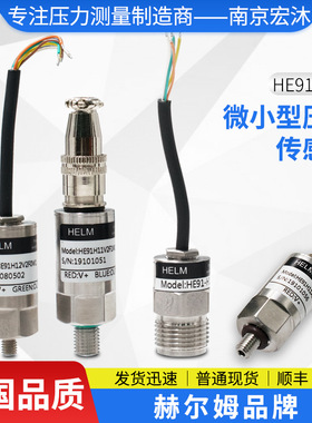 德国汉姆HE91油气胶用4-20mA/0-5V/0.5-4.5V微型压力传感器