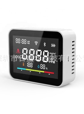 涂鸦空气质量检测仪GasCo2气体检测实时显示智能二氧化碳传感器
