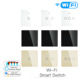 开关钢化玻璃触摸开关10A RF433控制欧式 wifi智能墙壁开关 wifi