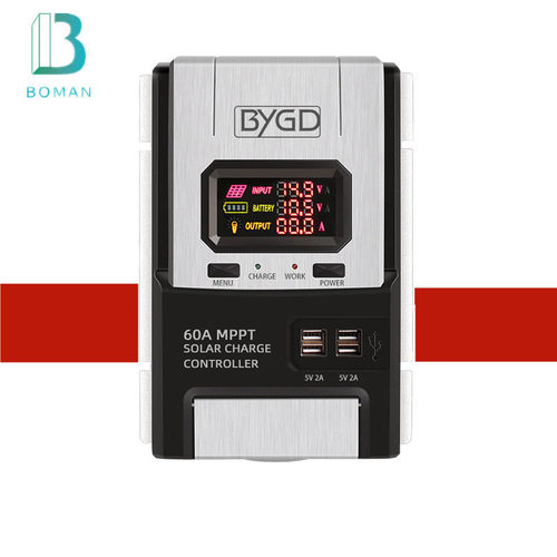 MPPT多功能太阳能控制器20A40A60A太阳能系统充放电12V/24V