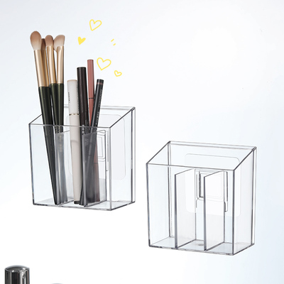 米木免打孔壁挂式透明收纳筒