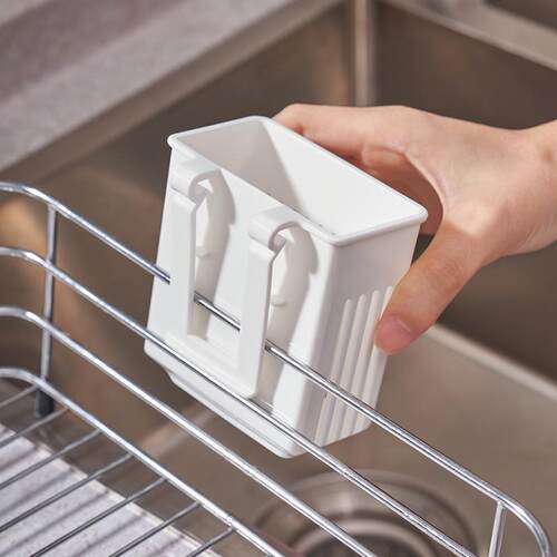 即挂即用带钩餐具沥水篮筷子篓