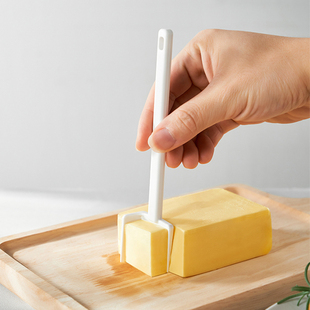 厨房黄油刀方块切割器烘焙工具家用芝士直角切块刀奶酪抹刀KM5163