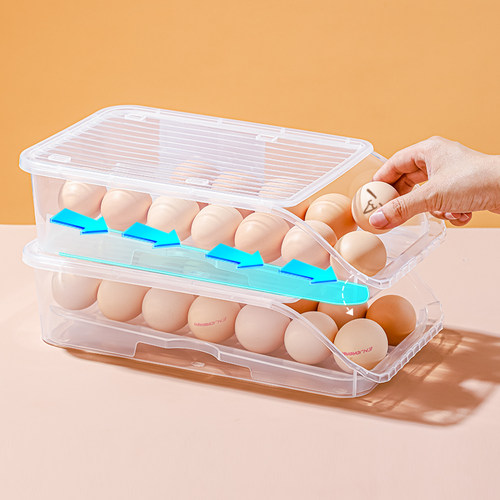 鸡蛋盒重力自动前置鸡蛋收纳盒