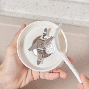 榨汁机专用刷果汁杯清洁刷短柄双头直角刷切刀片缝隙清洗刷子5231