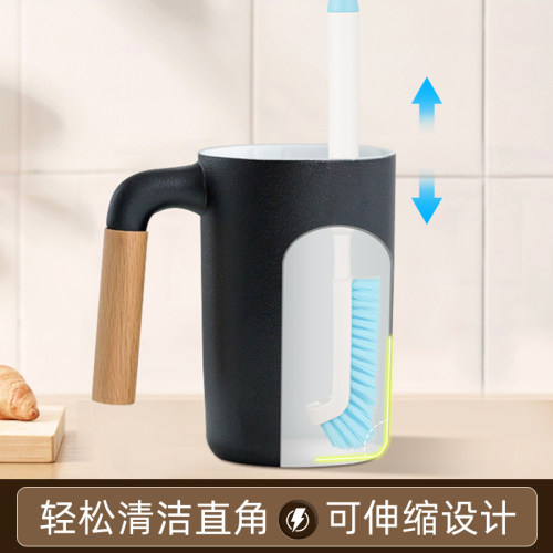 日式可伸缩杯刷窄口保温壶内胆清洁刷多用硬毛刷杯底刷子米木1233 - 封面