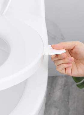 KM.1188.日式马桶盖卫生提手粘贴式马桶提盖器坐厕便利提手 米木