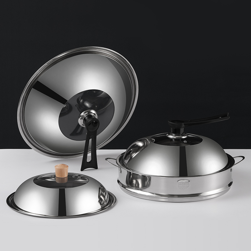 米木不锈钢锅盖加厚玻璃盖