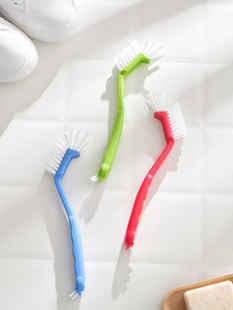 日式便利鞋刷布鞋专用清洁刷双刷头鞋底鞋里去污去污专门刷.6097