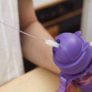 1大1小吸管刷套装 儿童水壶吸管内壁清洁刷子.7003 加长细管刷日式