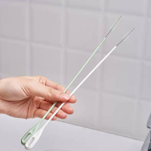 日式吸管刷加长儿童水杯吸管清洁刷婴儿奶嘴刷细管壶嘴内侧刷5299