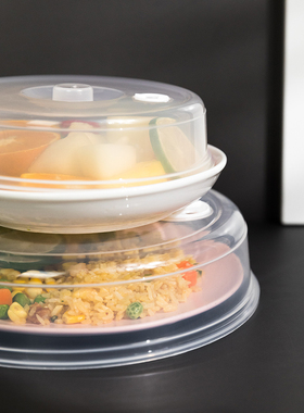 日本KOMEKI.微波炉加热盖-大小号多用透明易清洁隔油圆盖耐热PP盖