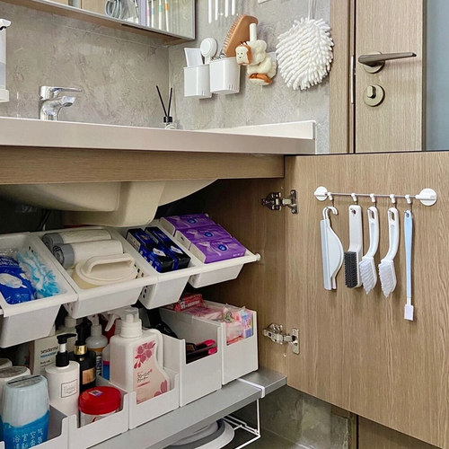 日式厨房橱柜内分层隔板置物架