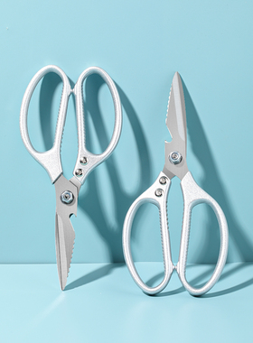 4582.非常强悍加厚剪刀厨房剪刀鸡骨头剪全合金剪刀 米木日式家居