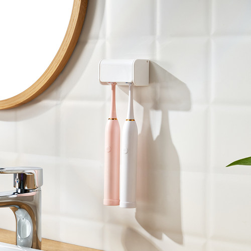 日本KM.810.粘胶式牙刷架双孔の