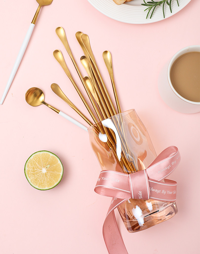 不锈钢吧勺长柄咖啡搅拌棒勺子