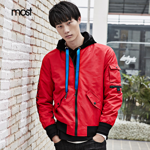 most漠士男装夹克秋季新款时尚潮流字母刺绣S83104032