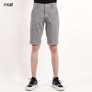MOST漠士男装浅灰色中短裤夏装